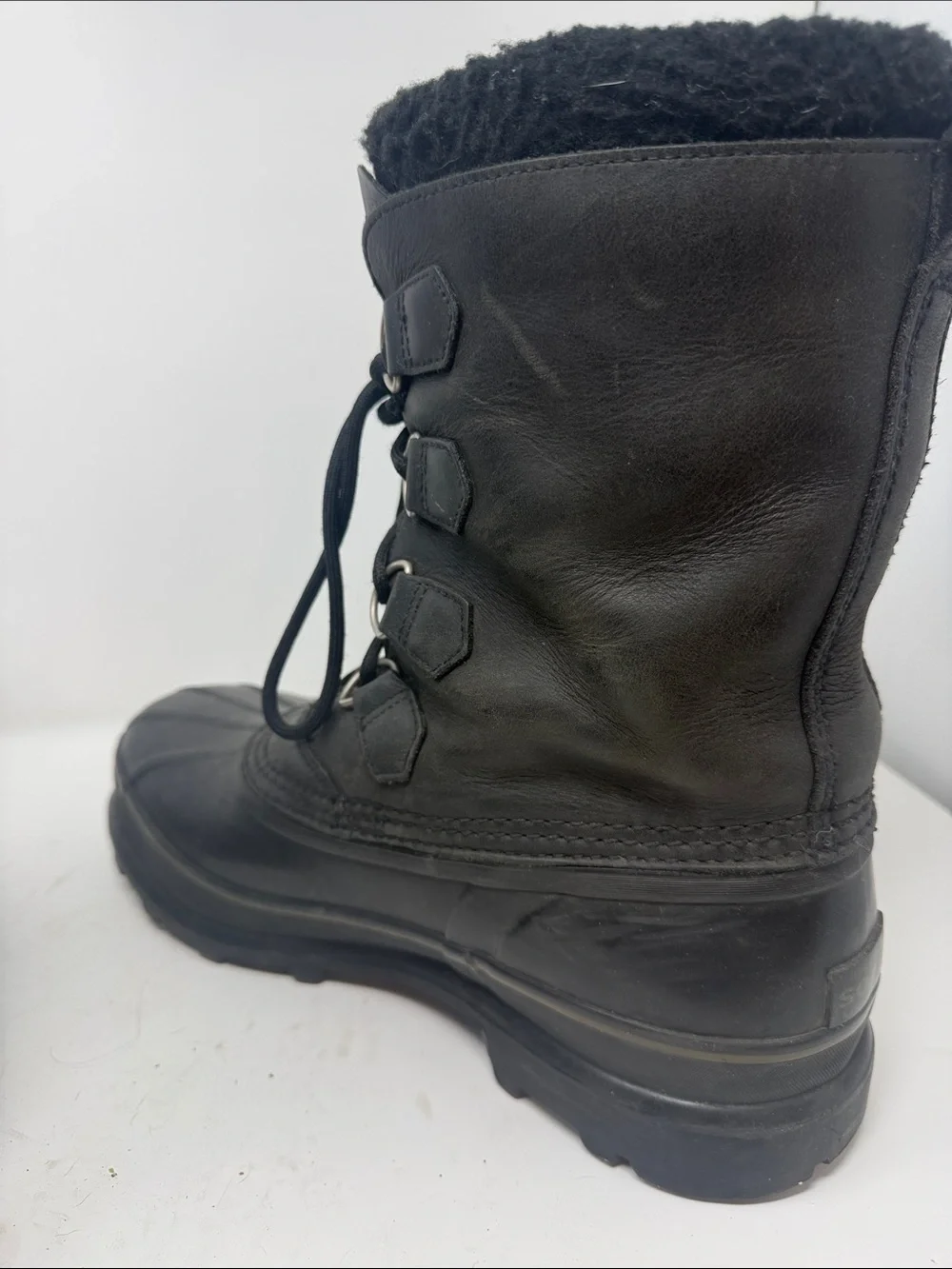Sorel Black Insulated Lace-Up Winter Boots